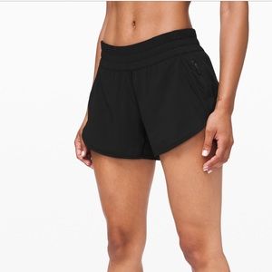 BLACK LULU RUNNING SHORTS